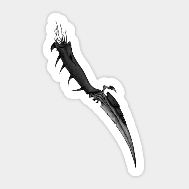 Tyranid Scythe Sticker by LonelyWinters